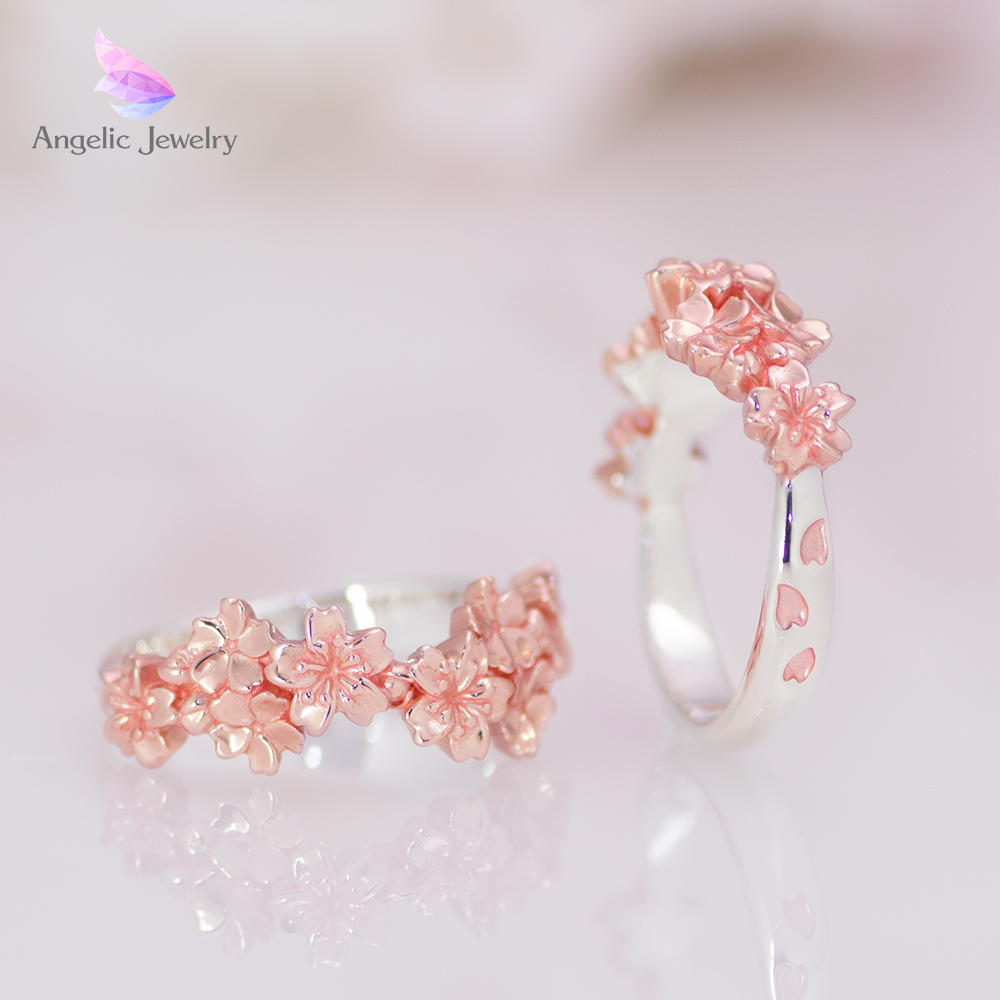 花あかり 桜リング Angelic Jewelry