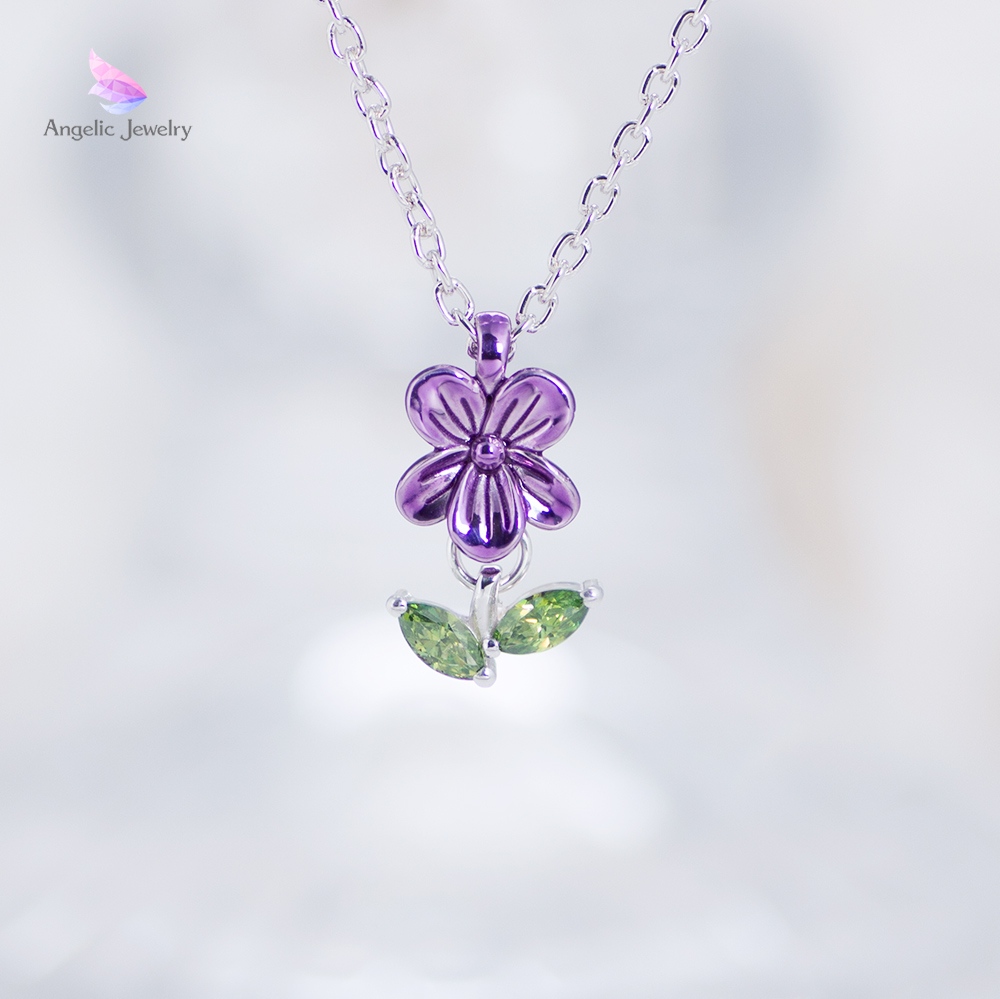 ちいさな幸せ -スミレネックレス- Angelic Jewelry