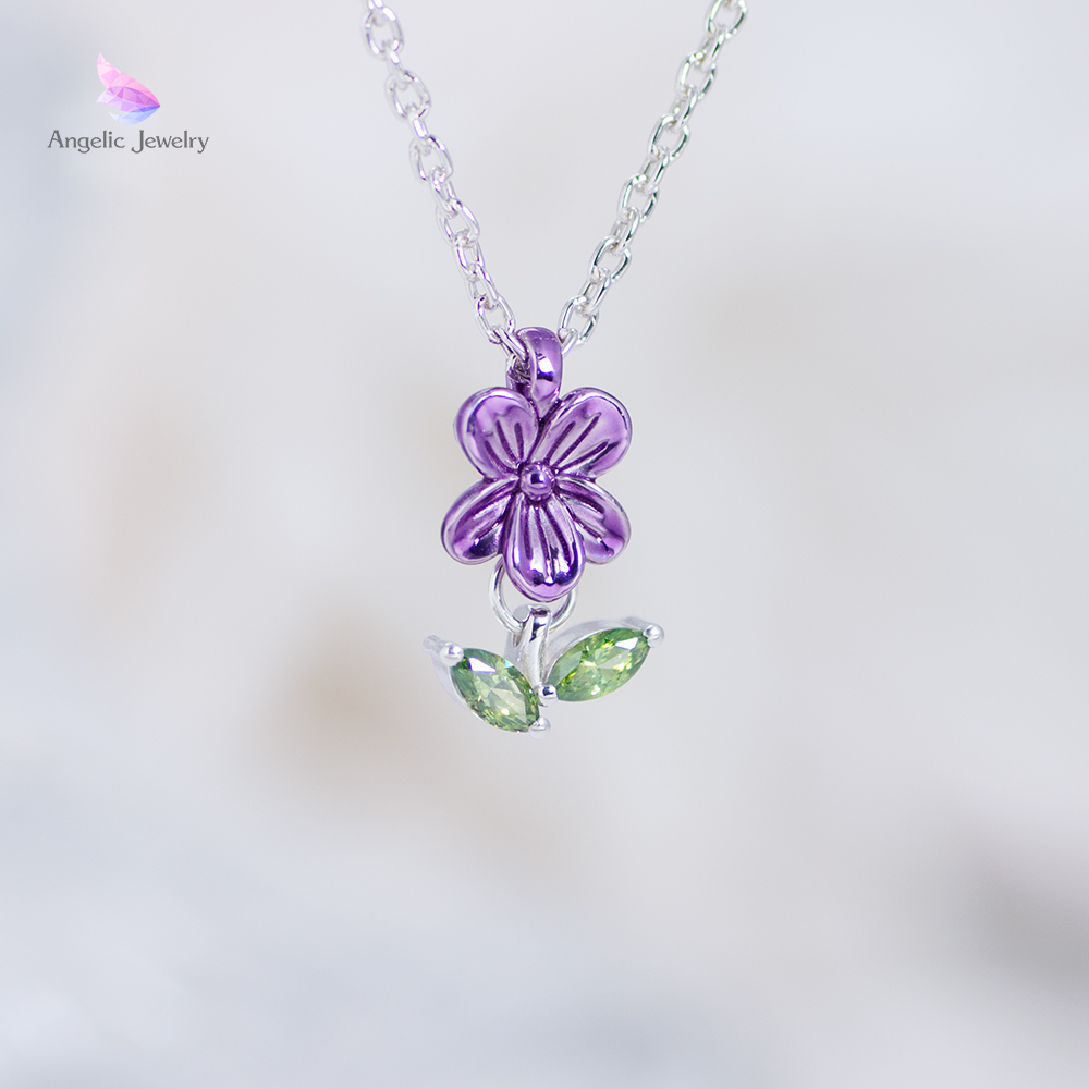 ちいさな幸せ -スミレネックレス- Angelic Jewelry