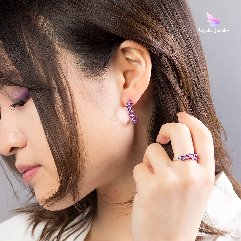 一途な想い -桔梗ピアス- Angelic Jewelry