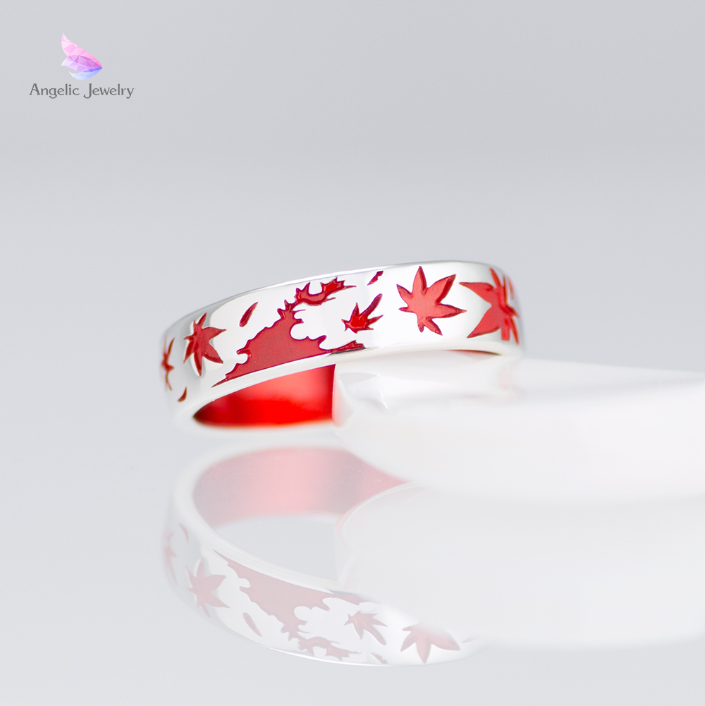 紅葉（もみじ）リング - Angelic Jewelry