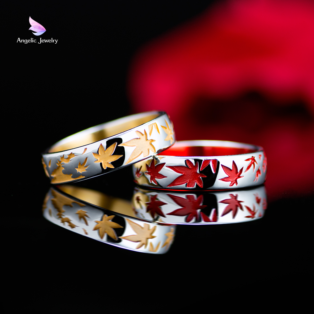 紅葉（もみじ）リング - Angelic Jewelry
