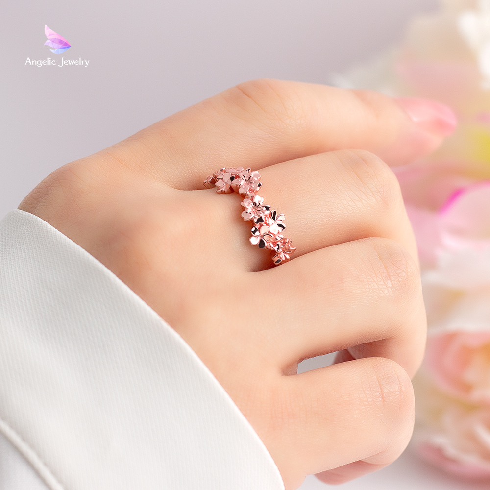 花あかり 桜リング Angelic Jewelry