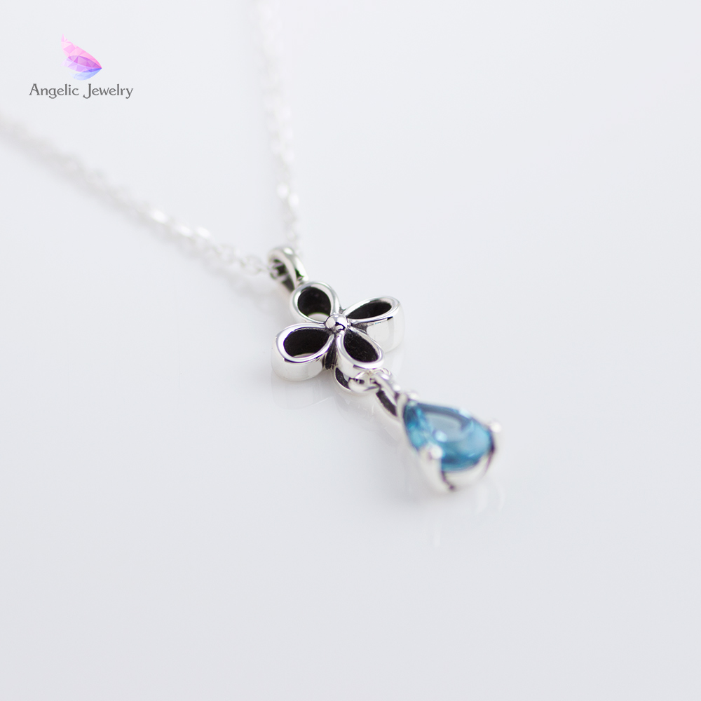 クローバーティアドロップネックレス - Angelic Jewelry