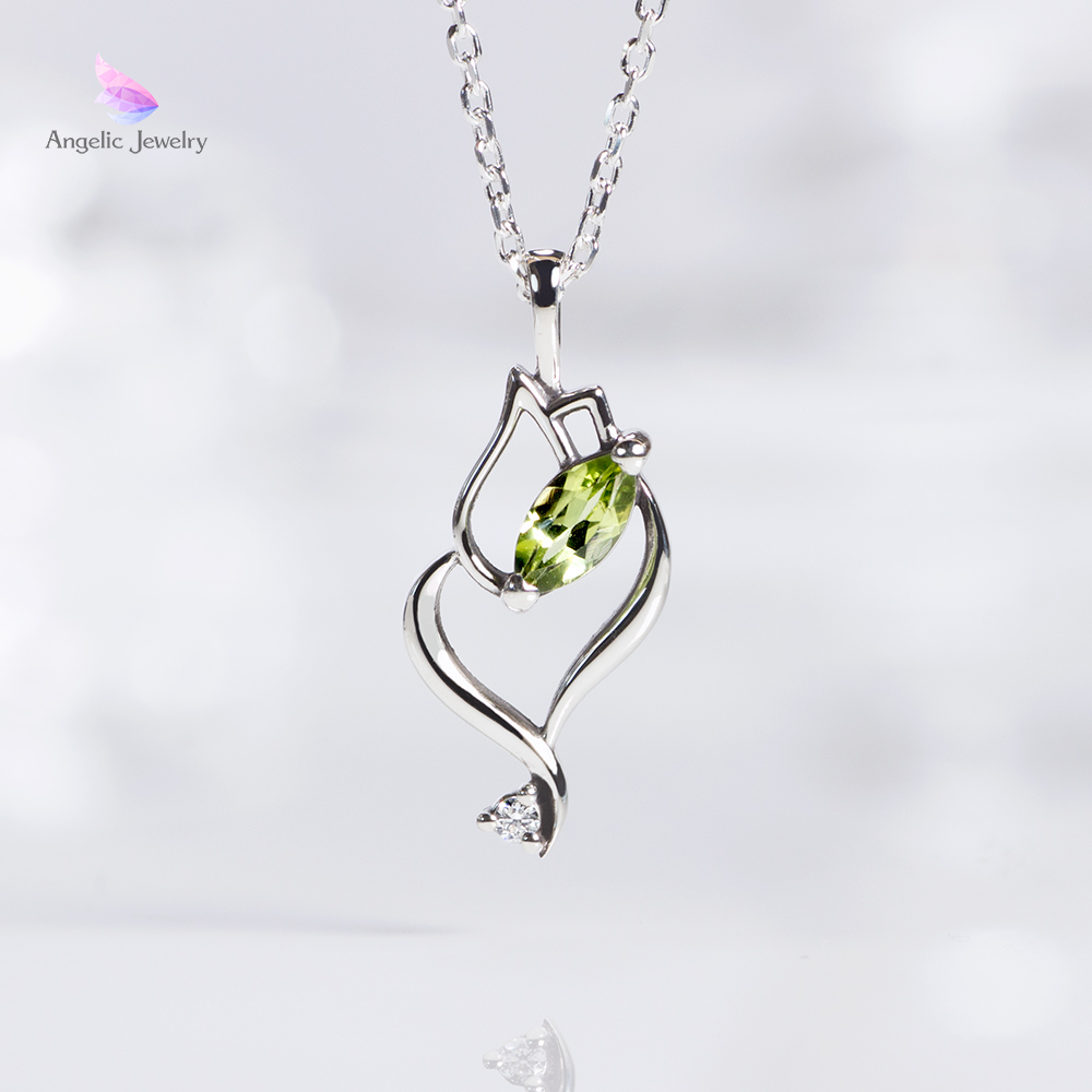 チューリップティアドロップネックレス - Angelic Jewelry