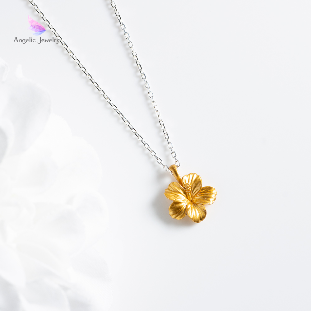 幸せな未来 -ハイビスカスネックレス- Angelic Jewelry