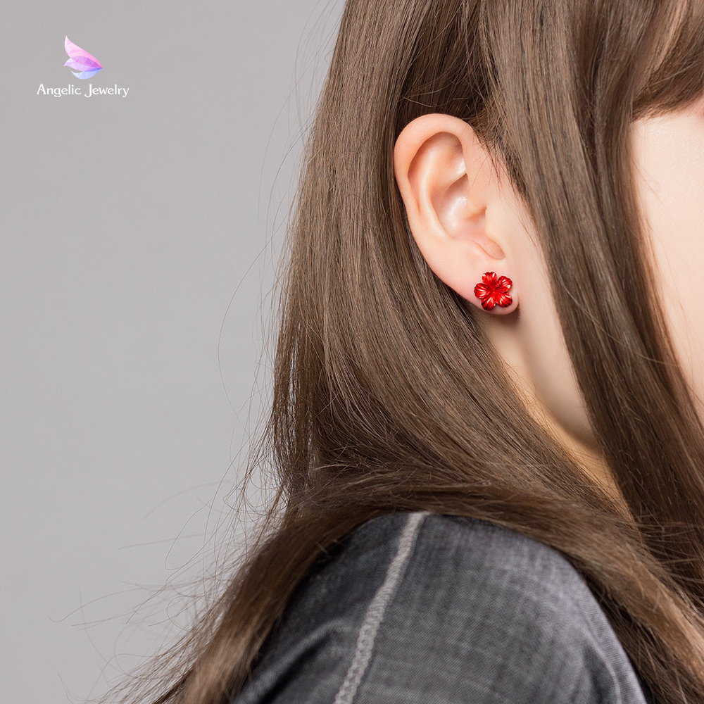 幸せな未来 -ハイビスカスピアス- Angelic Jewelry