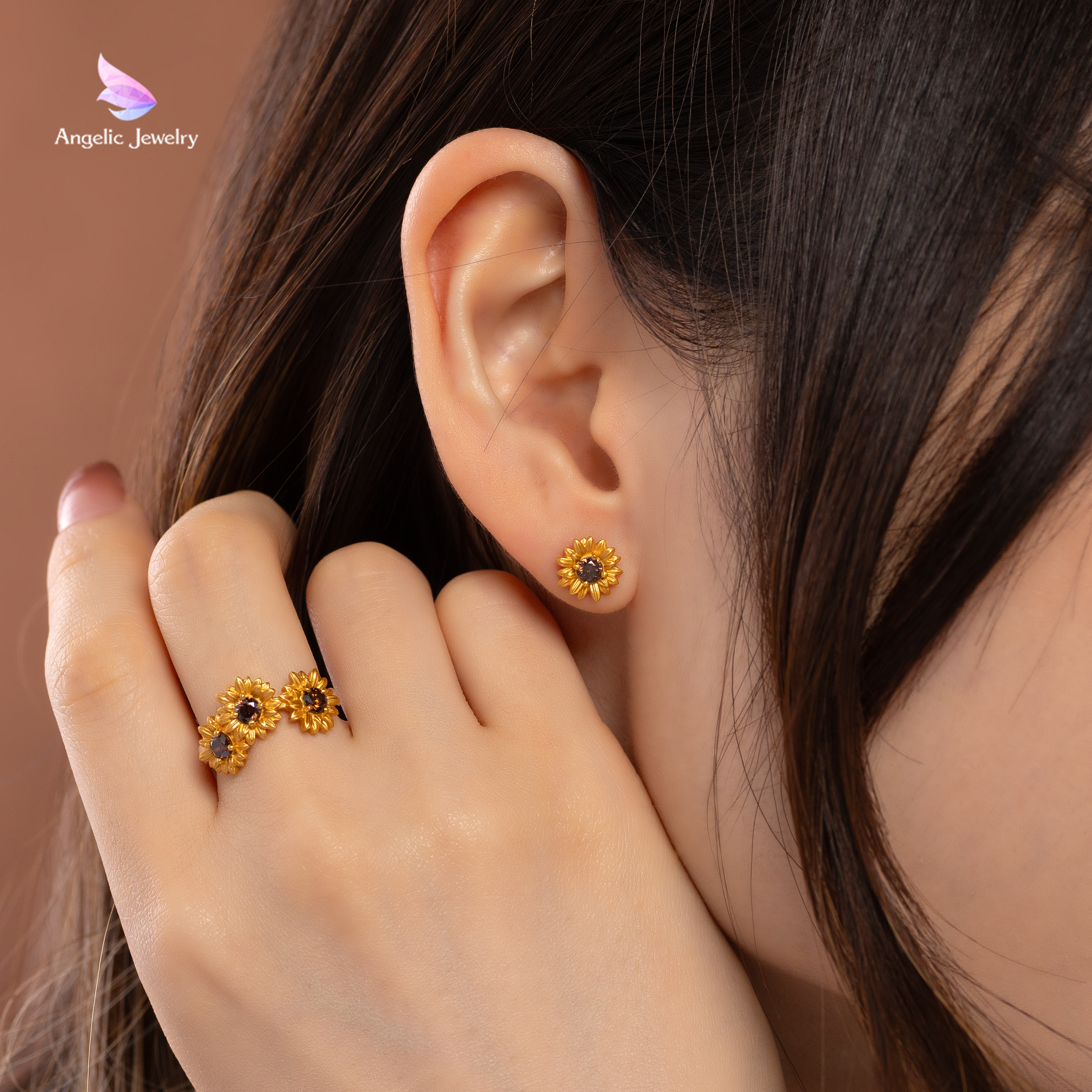 【ひまわり】ピアス+ネックレス50センチ(セット割引+フォロー割引反映) 026418daee23aa1bf81ebcac2957cd