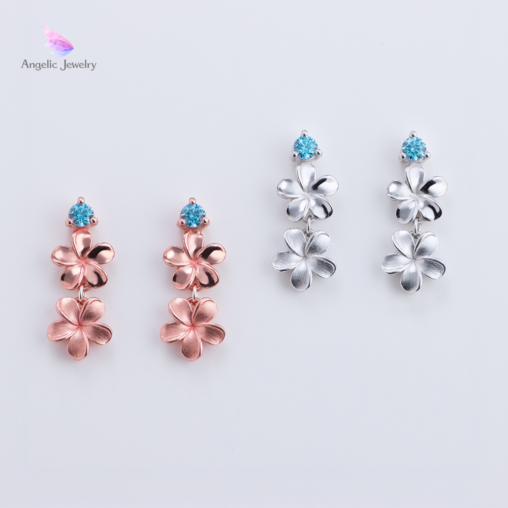 親愛の花 -プルメリアピアス- Angelic Jewelry