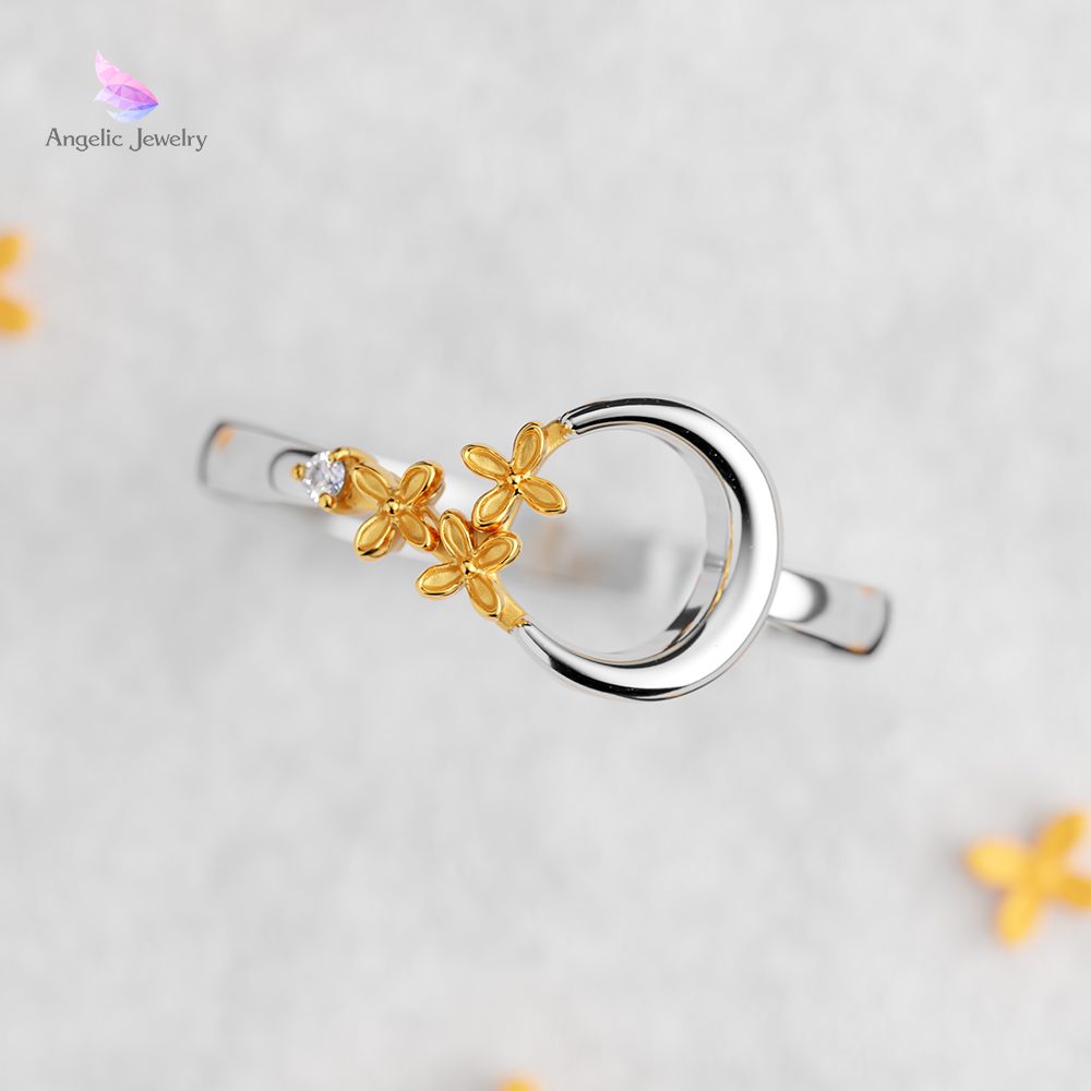 月に咲く花 -金木犀リング- Angelic Jewelry