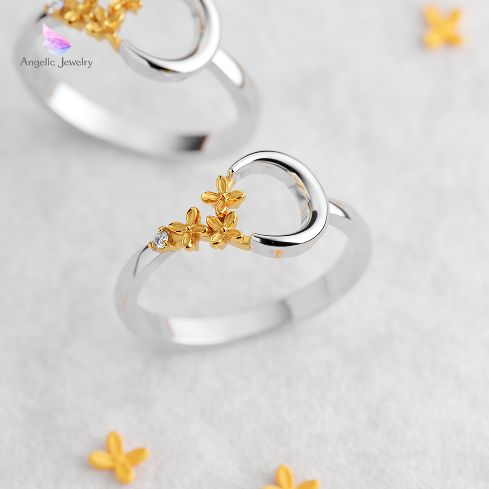 月に咲く花 -金木犀リング- Angelic Jewelry